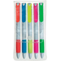 Deborah Recycled Ballpoint Pen & Highlighter Combo (5 Pack)